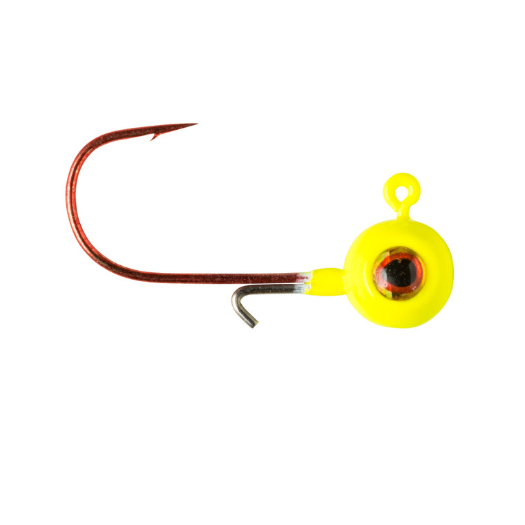 Lindy Lead Free Max Gap Jig - 1/8oz Hot Yellow 2pk - LMAXLF3205