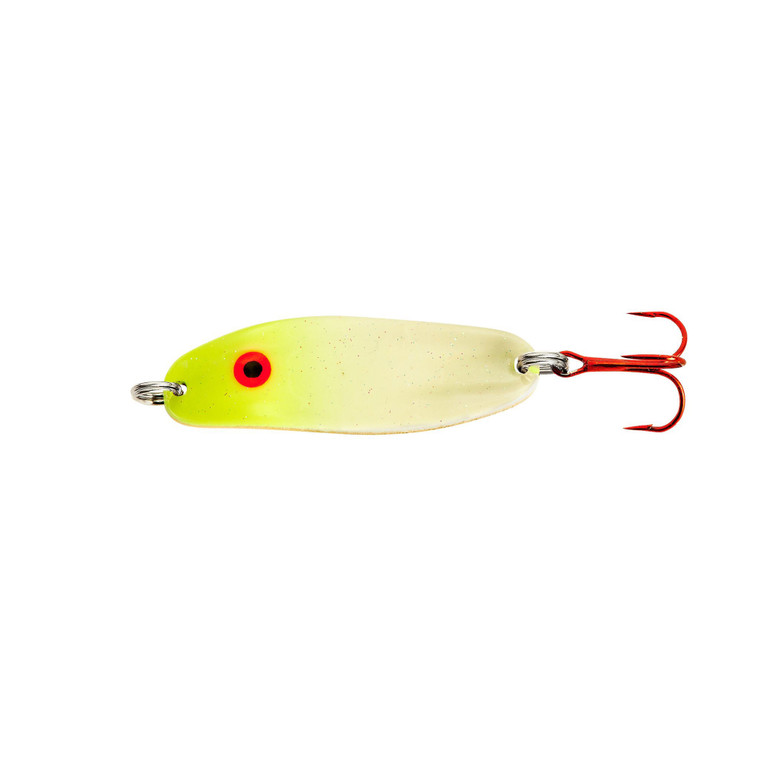 Lindy Ice Quiver Spoon - 1/8oz 1.5'' Cht Glow/Gold