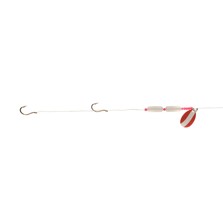 Little Joe Fltng Worm Hrnss - Red White 6pk