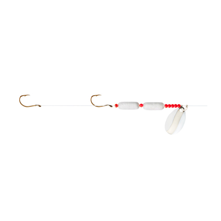 Little Joe Fltng Worm Hrnss - White/Chrome 1pk