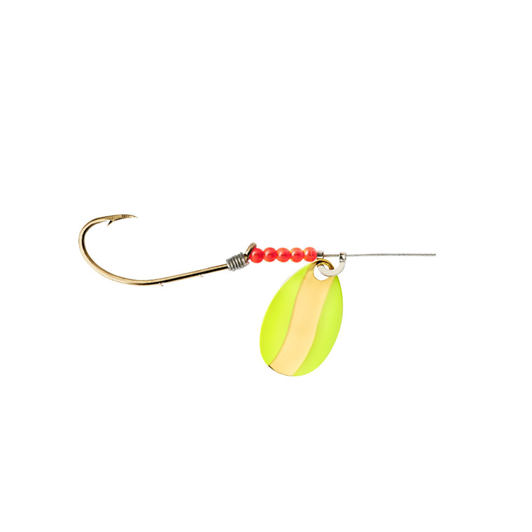 Little Joe HeartOSteelSpinnr - Chartreuse/Gold