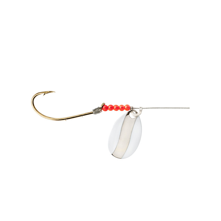 Little Joe HeartOSteelSpinnr - White/Chrome