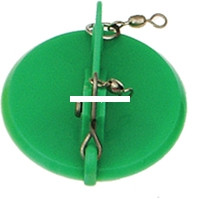 Luhr Jensen - Dipsy Diver - 3.25'' Kelly Grn/Wh Bottom