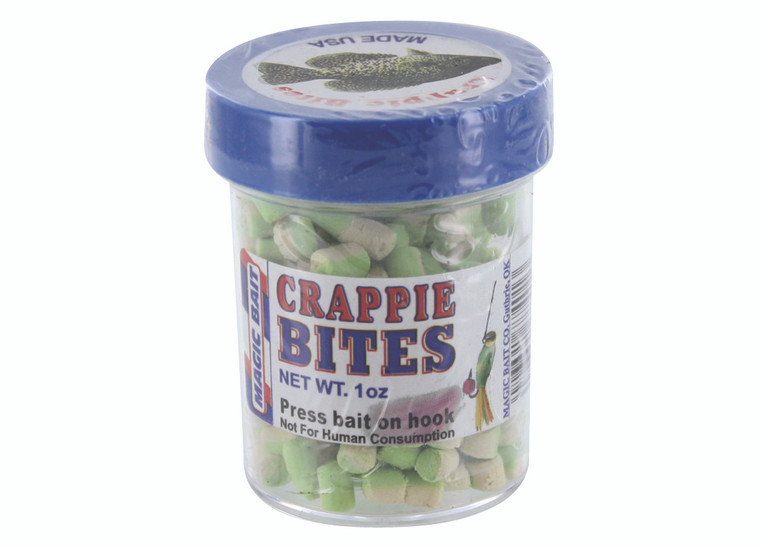 Magic Bait Crappie Bites - 1oz White/Chartreuse