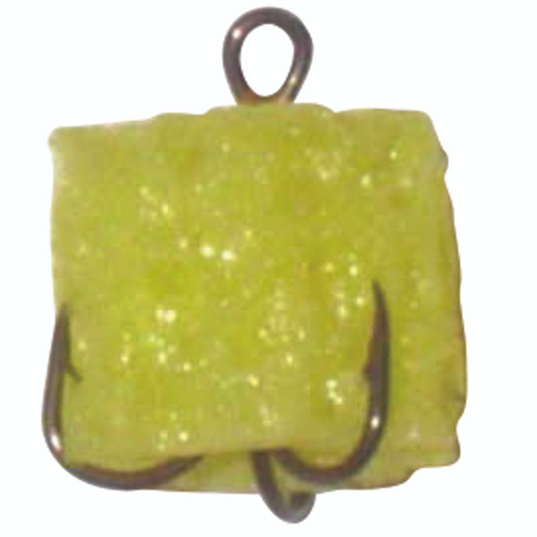 Magic Bait Sponge - Treble #4 Yellow 3pk