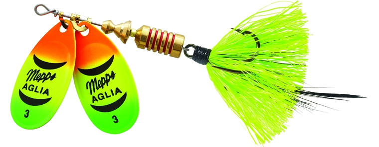 Mepps Aglia 2-Blade Dressed - 5/16oz Hot Firetiger-Chart