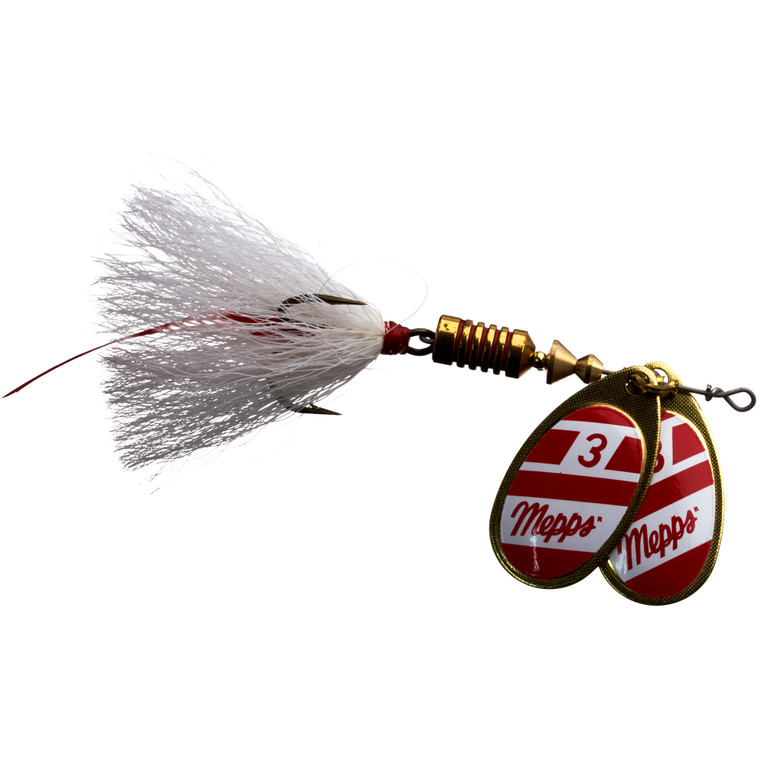 Mepps Aglia 2-Blade Dressed - 5/16oz Red-White-White