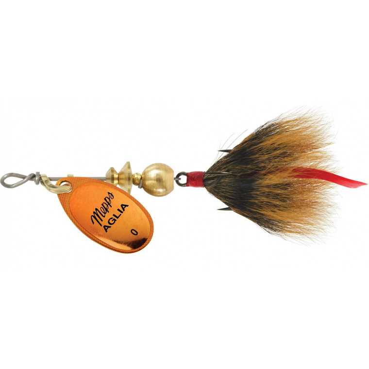 Mepps Aglia Dressed - 1/12oz Orange Platium-Brown