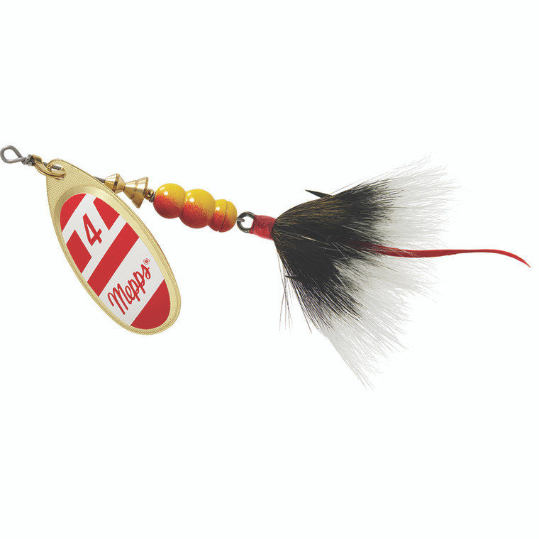 Mepps Aglia Dressed - 1/3oz Red/White-Grey