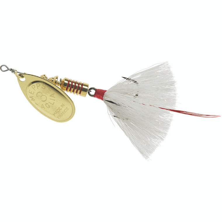 Mepps Aglia Dressed - 1/4oz Gold-White