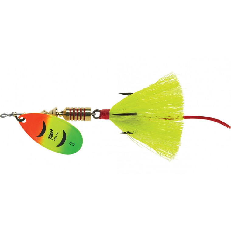 Mepps Aglia Dressed - 1/4oz Hot Fire Tiger-Yellow