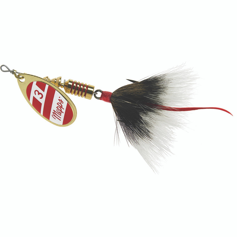 Mepps Aglia Dressed - 1/4oz Red/White-Grey