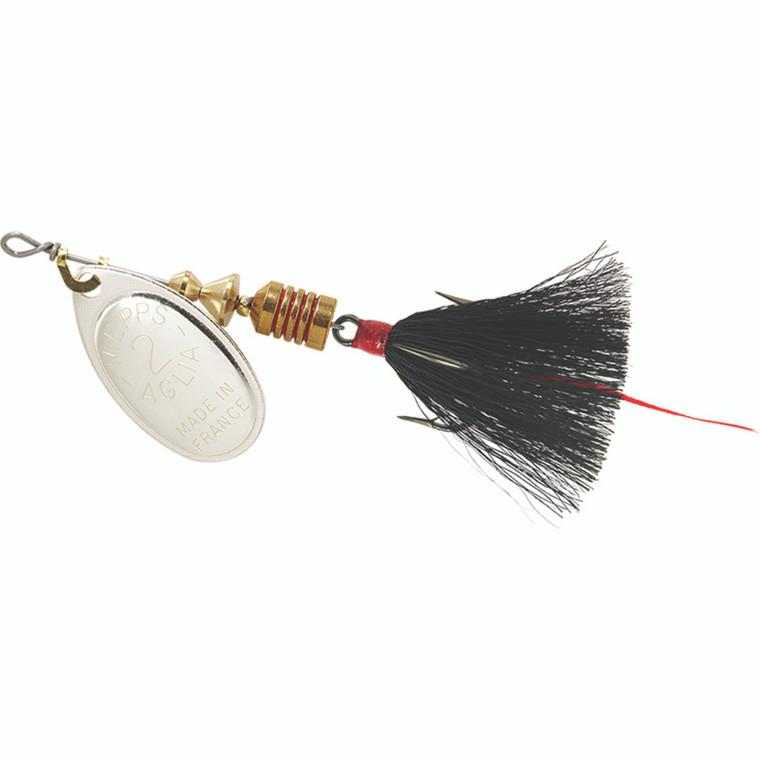 Mepps Aglia Dressed - 1/6oz Silver-Black