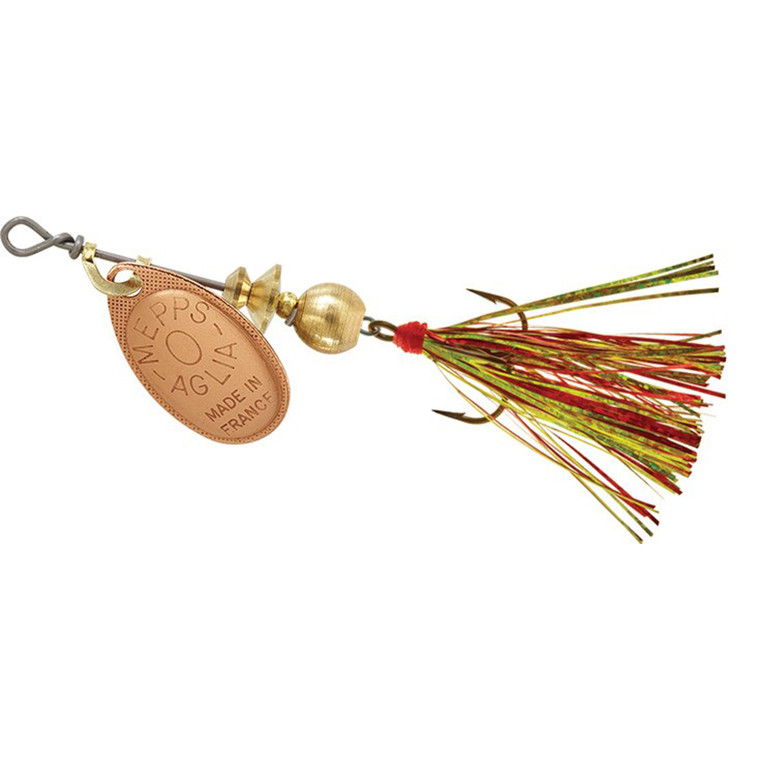Mepps Aglia Flashabou - 1/12oz Copper-Red/Chart