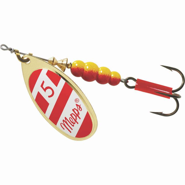 Mepps Aglia Plain - 1/2oz Red/White