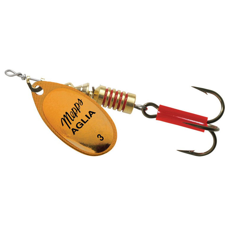 Mepps Aglia Plain - 1/4oz Orange Platium