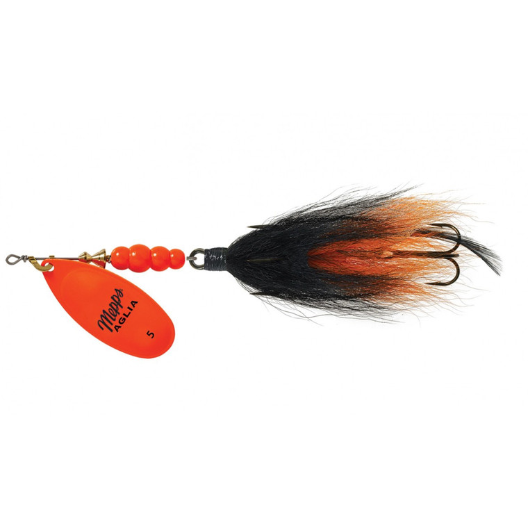 Mepps Aglia Tandem - 7/8oz Hot Orange-Blk/Orng