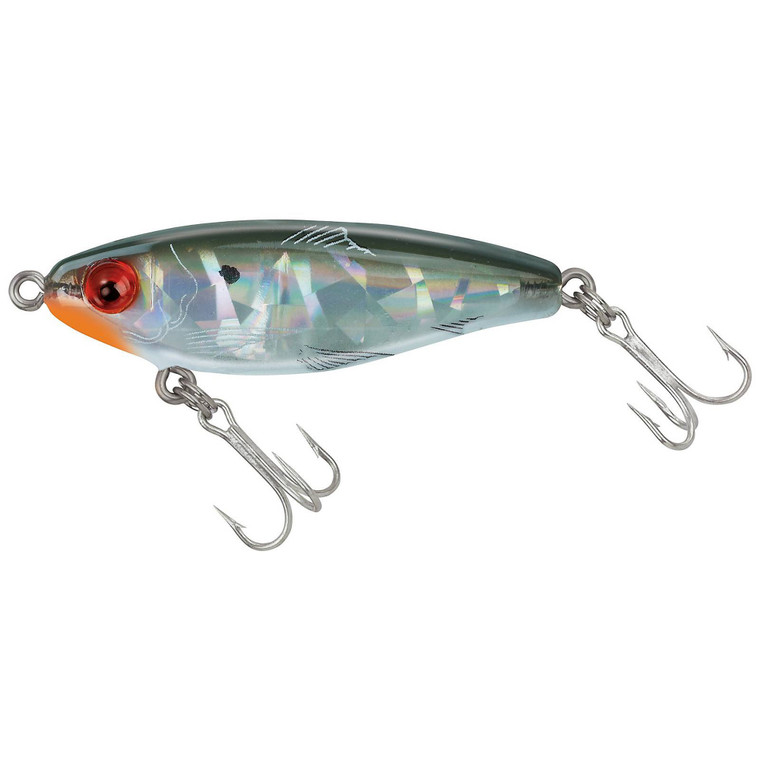 MirrOLure SW Suspend Twitch - 3/8oz 2.63'' GrnBk/Wht/Sil