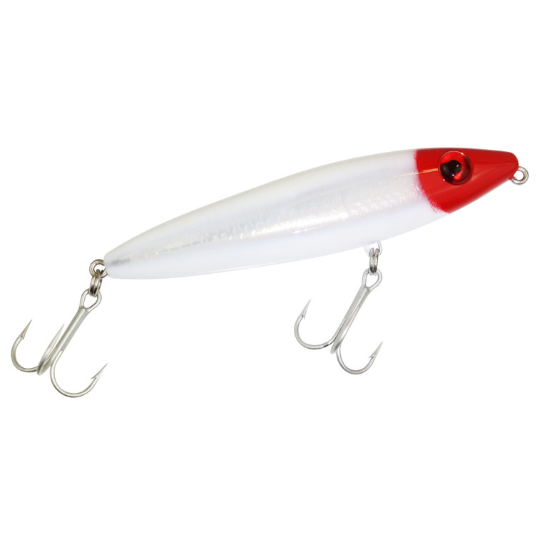 MirrOLure SW Top Dog Surface - 1oz 4.5'' Red Hd/Wht/Sil