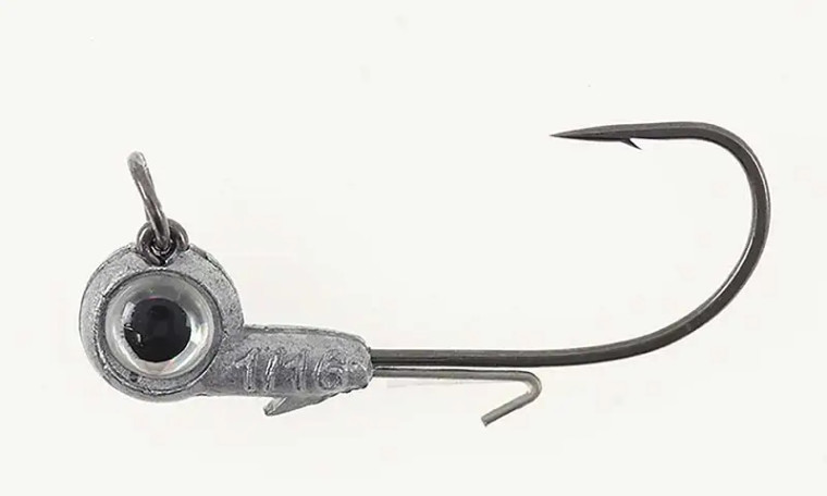 Missile Bait Eye Roll Jighd - 3/8oz 5/0 Unpainted 2pk