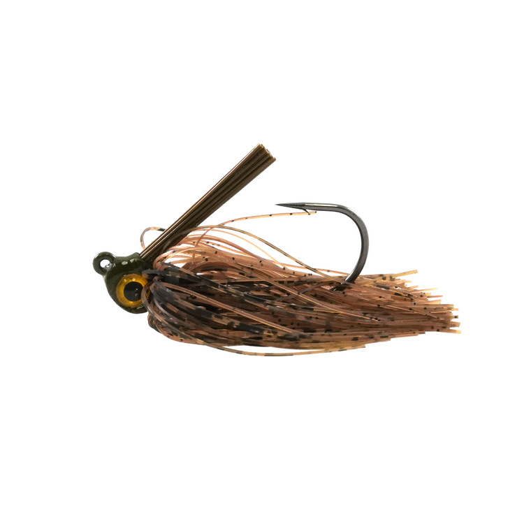 Missile Bait Mini Swim Jig - 3/16oz Green Pumpkin