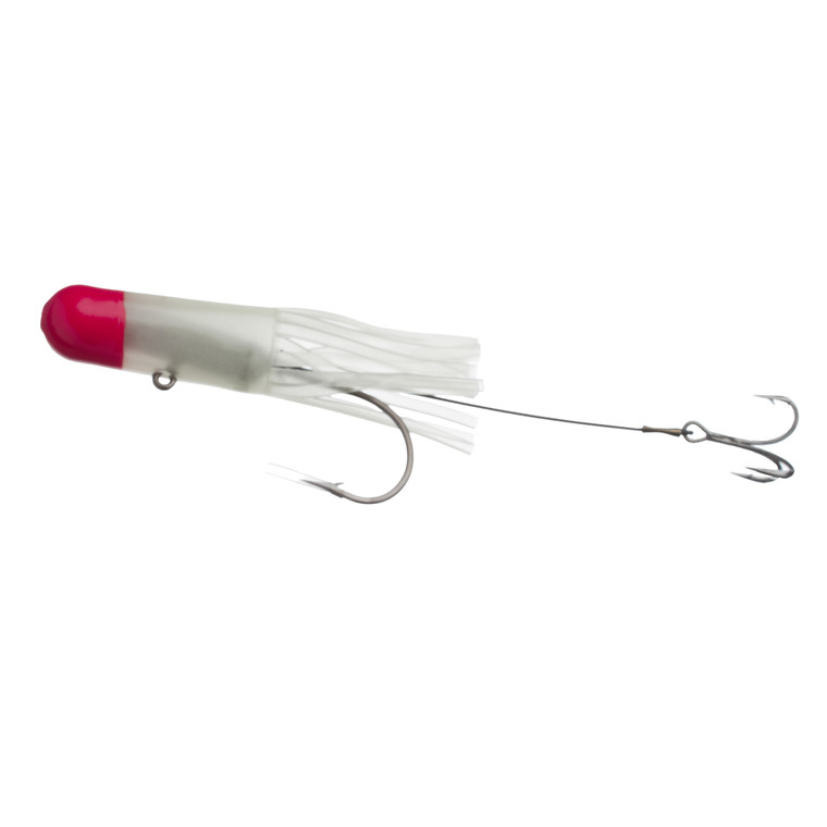 Mission Lake Trout Tube - 1/2oz 4'' Glow/Red 1pk - LTT12-GLRT