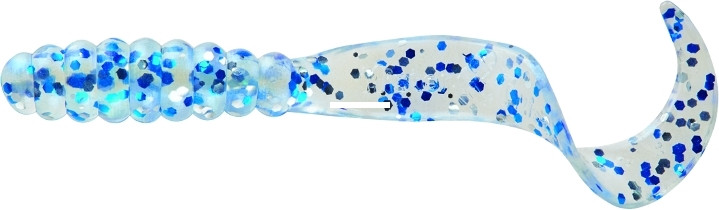 Mr Twister Meeny Tail - 3'' Shn Prl Blue/SlvFlk 20pk