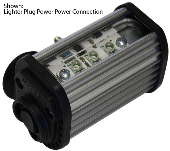 Moonlite LED Blacklight Plug - Half Moon Green