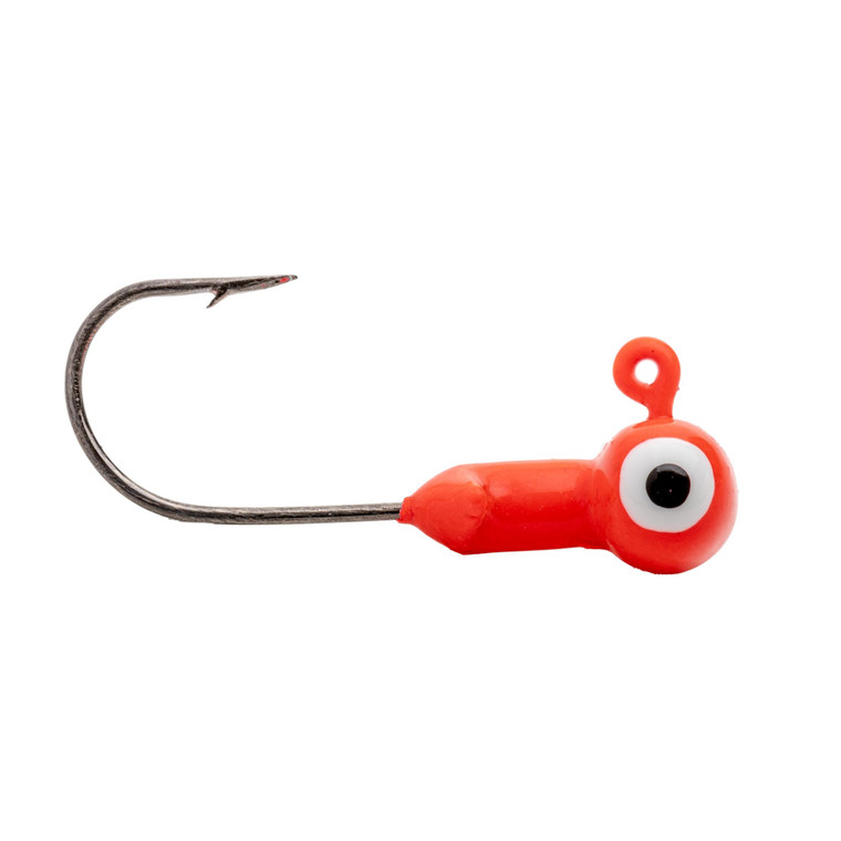 Mr Crappie Sausage Head - 1/16oz Flo Red 6pk