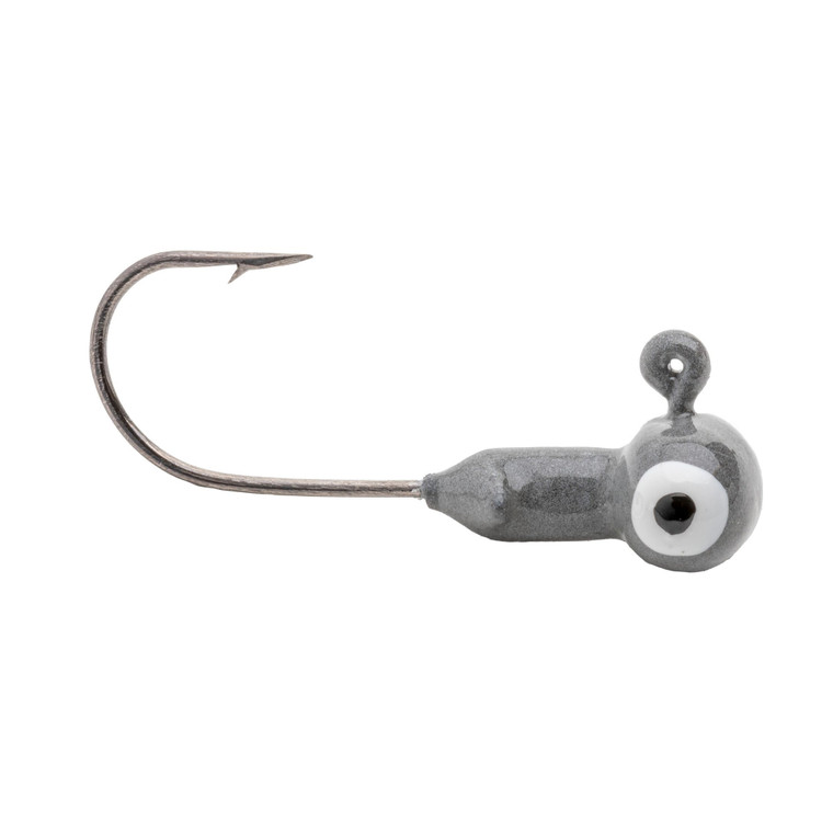 Mr Crappie Sausage Head - 1/8oz Gray 6pk