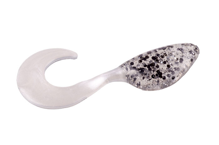 Mr Crappie Shadpole Curlytai - Salt & Pepper 15pk