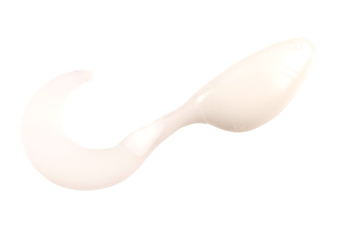 Mr Crappie Shadpole Curlytai - White 15pk