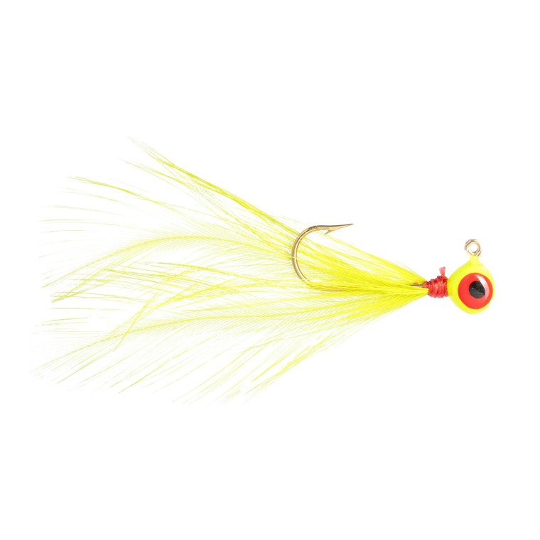 Mr Crappie Shoo Shiner Jig - 1/32oz Chartreuse Shiner 2pk