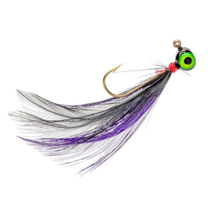 Mr Crappie Shoo Shiner Jig - 1/64oz Raven 2pk