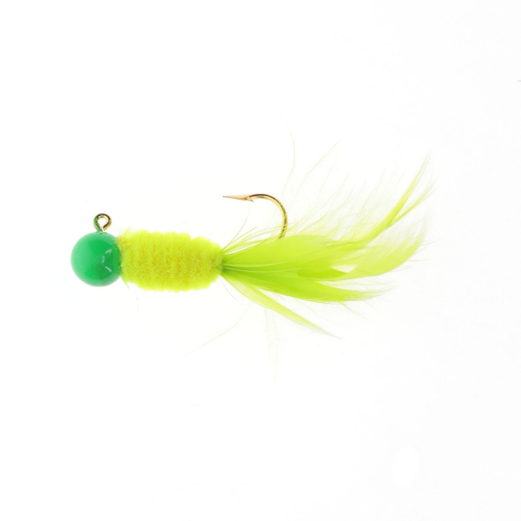 Mr Crappie SlabDadLivHairJg - 1/8oz Limeade