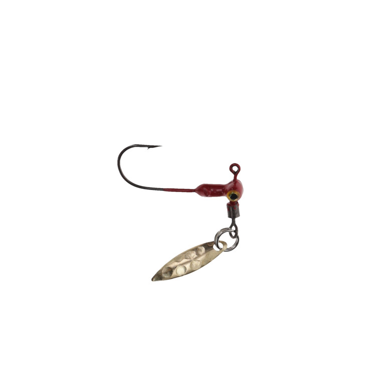 Mr Crappie Ssg Head Spins - 1/16oz Flo Red