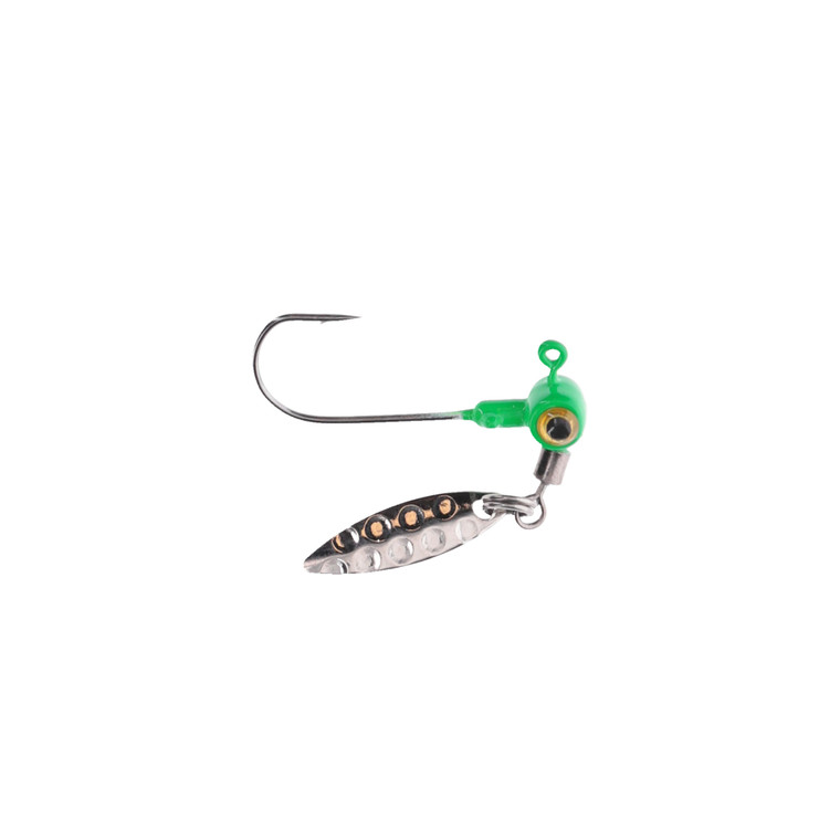 Mr Crappie Ssg Head Spins - 1/16oz Limetreuse