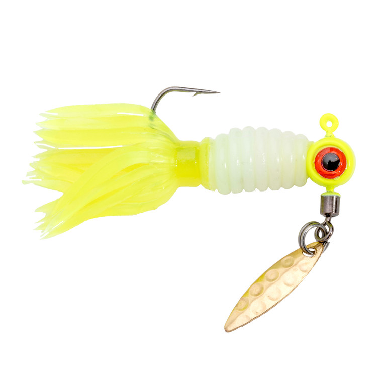 Mr Crappie Ssg Head Spn CrpT - 1/8oz Refridgator white
