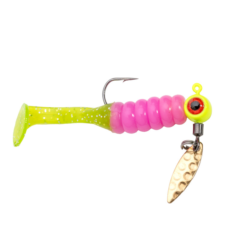 Mr Crappie Ssg Head Spn Slbc - 1/8oz Electric Chicken