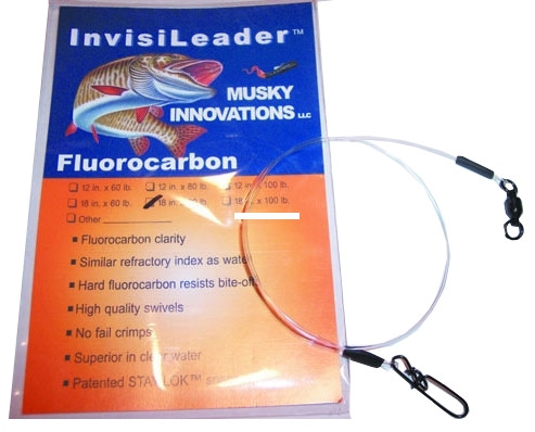 Musky Inno Flr Invisileader - 18'' 80 lb