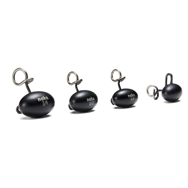 Nako Tungsten Swing Head - 1/2oz No Chip Black 4pk