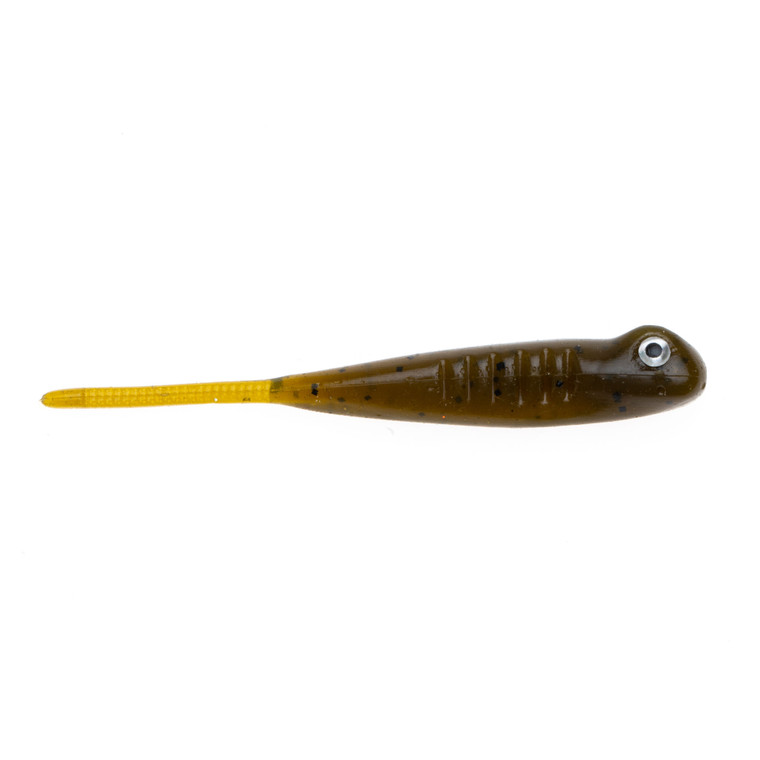 BaitFuel Drifter Minnow - 3.25'' Green Pumpkin 8pk