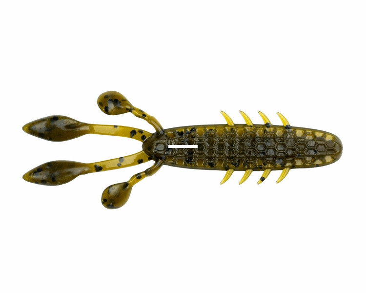 Netbait - BaitFuel HexTek Eko Craw - 3.5'' Green Pumpkin