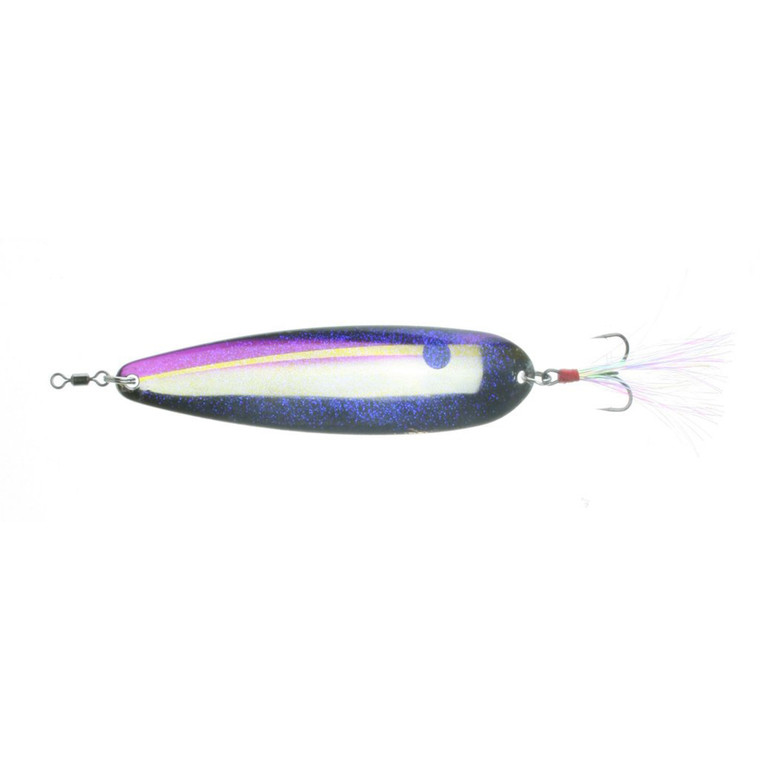Nichols Flutter Spoon 4'' - 3/4oz 4'' Purple Threadfin