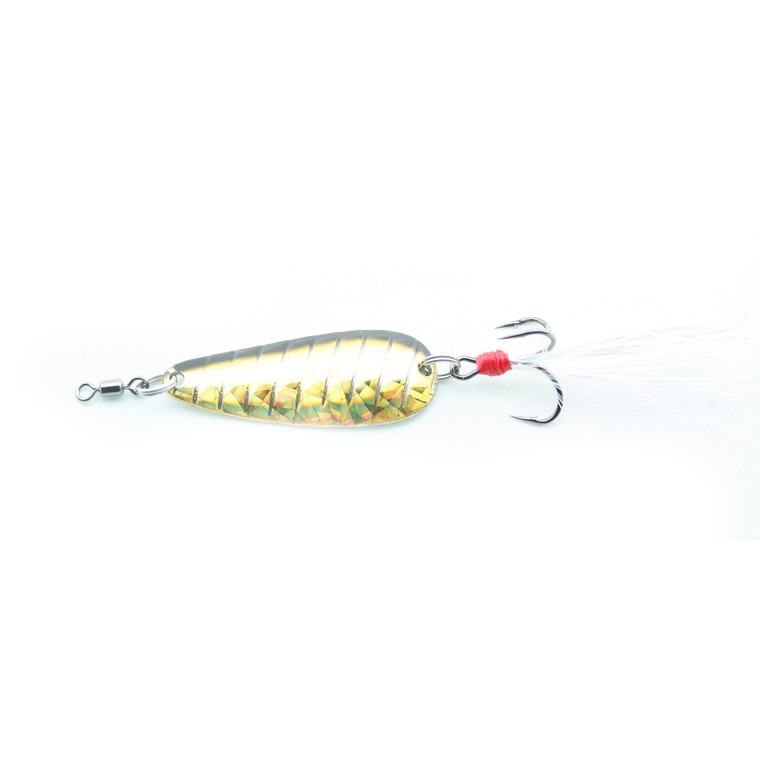 Nichols Mojo Flutter Spoon - 1/2oz 2'' Golden Shiner