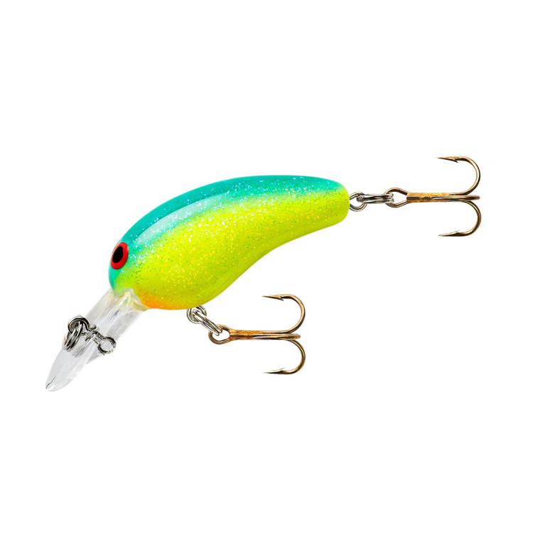 Norman Deep Tiny N - 1.5'' Chartreuse/Blue