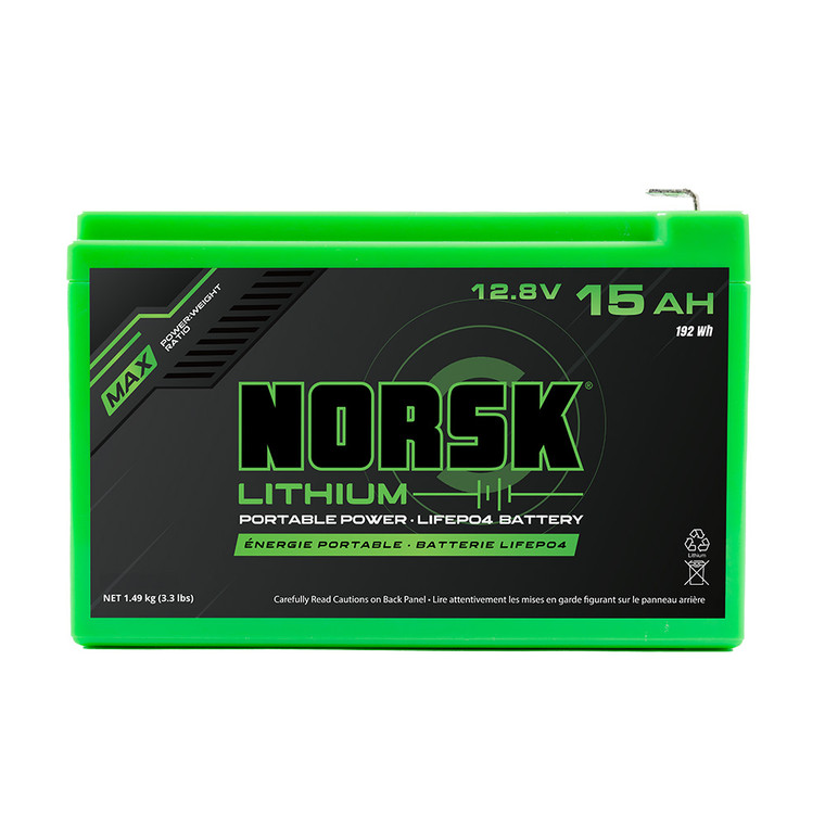 Norsk Battery & Charger - LIFEPO4 12.8V 15ah - B12015C