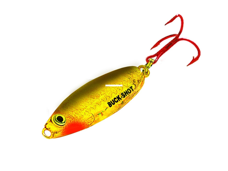 Northland BuckShot RatlSpoon - 1/16oz Gold Shiner