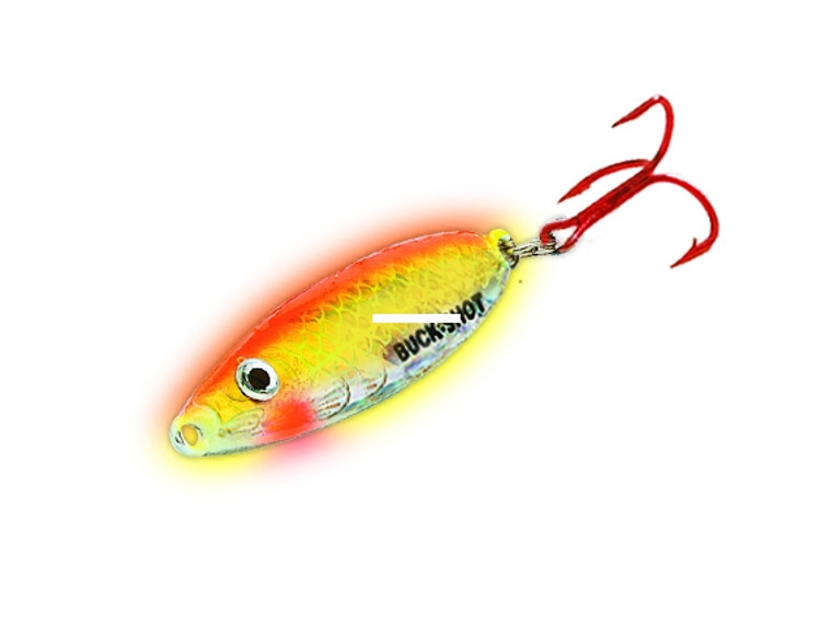 Northland BuckShot RatlSpoon - 1/16oz S-Glo Chub
