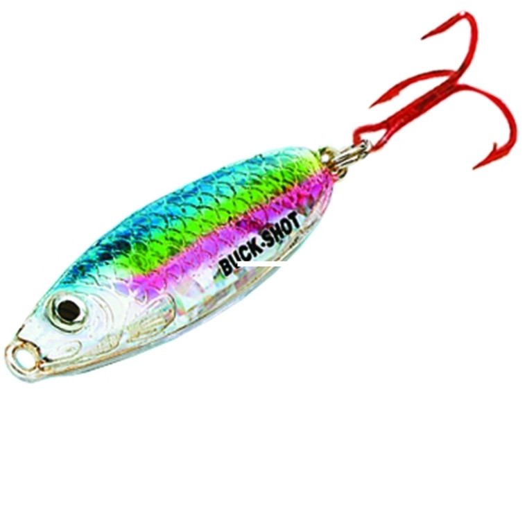Northland BuckShot RatlSpoon - 3/8oz S-Glo Rainbow